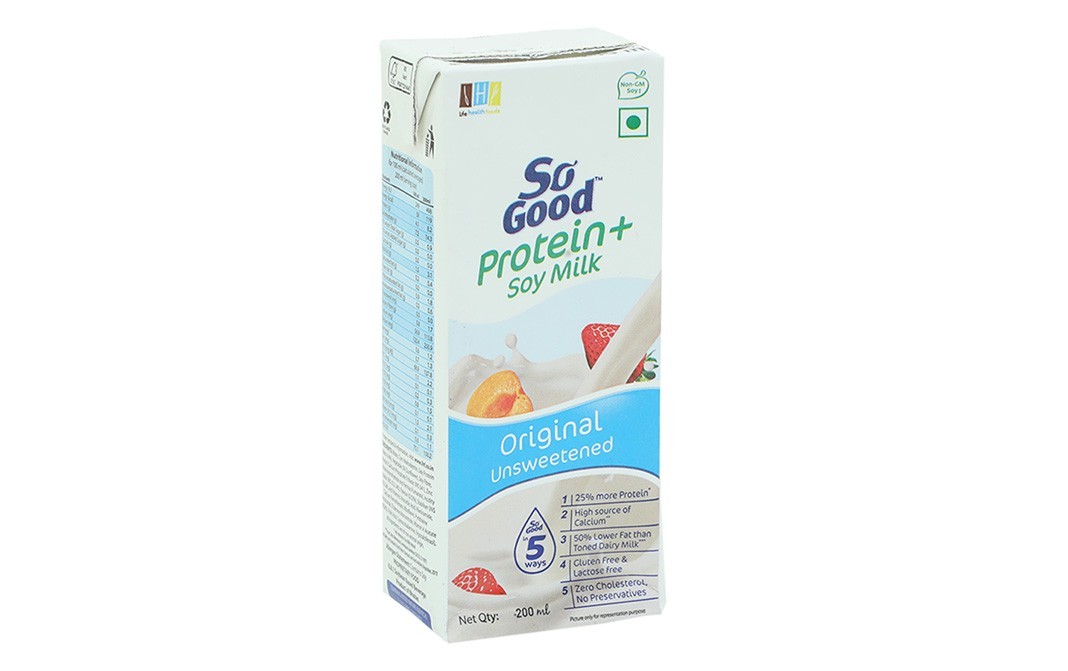 So Good Protein + Soy Milk (Original Unsweetened)   Tetra Pack  200 millilitre